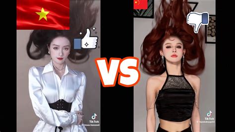 Tik Tok Hot Trend H T T C Bi N H Nh Gi A Vi T Nam Vs China Youtube