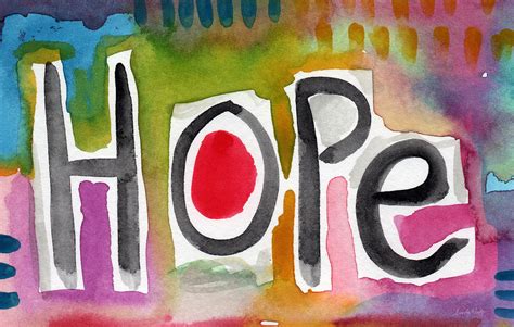 Hope Colorful Abstract Painting Painting By Linda Woods