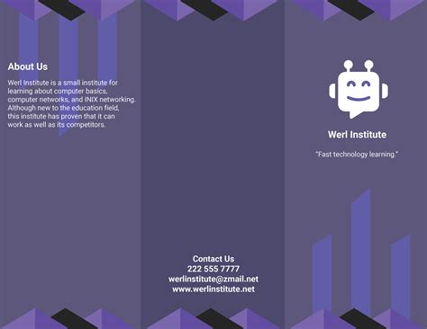 Creative Computer Institute Brochure In Illustrator Pages Psd Word