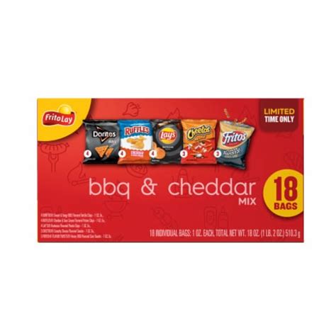 Frito Lay BBQ And Cheddar Mix Variety Pack 18 Ct 18 Oz King Soopers