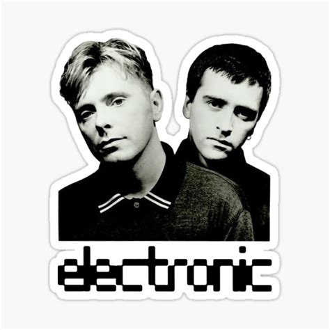 Electronic Johnny Marr Bernard Sumner Sticker By TamtamTown Redbubble