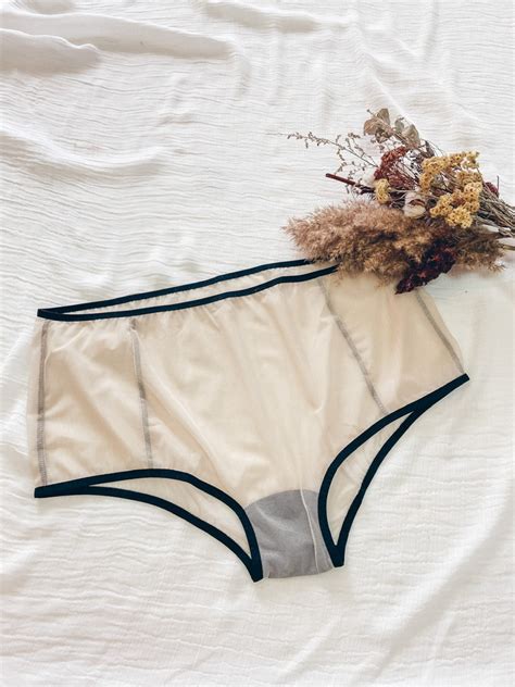 Nude Mesh Panties See Through Panties Plus Size Panties Etsy