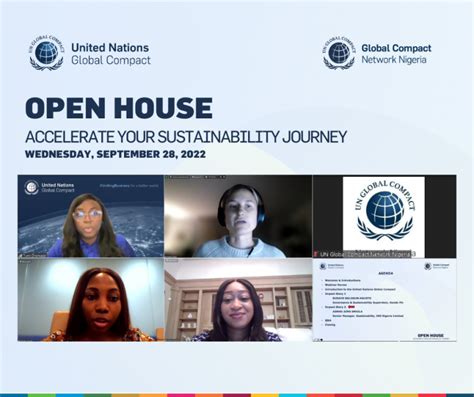 Un Global Compact Network Nigeria Holds Virtual Open House For
