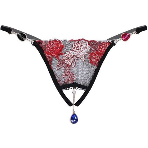 YONGHS FR Sissy String Homme Sexy Ouvert Micro String Ficelle Hot Tanga Dentelle Slip Gay