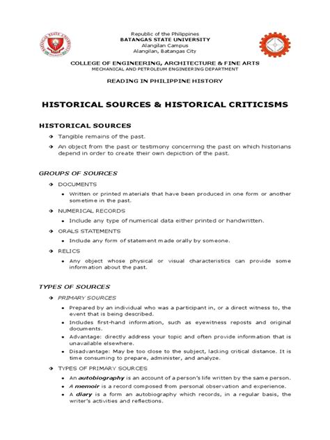 historical sources  criticism