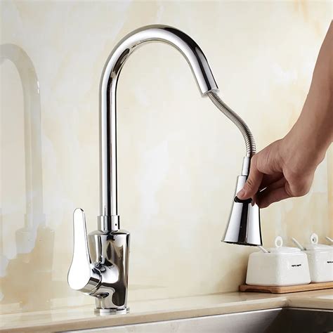 Aliexpress Buy Deck Mounted Hot Cold Kitchen Sink Water Faucet With Single Handle Single