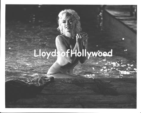 Marilyn Monroe Nude In Pool On Set Of Doomed Film Something S Got To Give Photograph 1962 Etsy