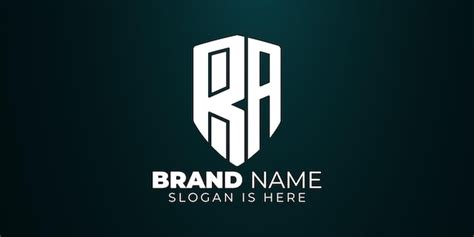 Premium Vector Ra Professional Shield Monogram Logo Design Template