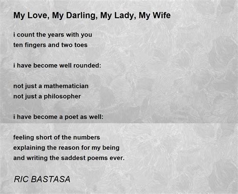 I Love You My Wife Poems