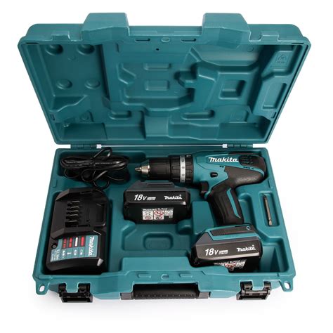 Toolstop Makita Hp Dwe Combi Drill Cordless V X Ah Batteries