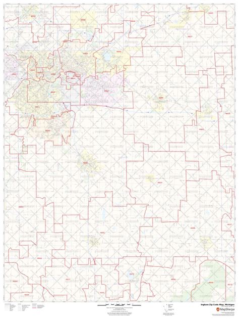 Ingham County Zip Code Map