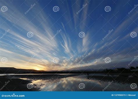 Gorgeous Cloud Reflections On The Water Stock Image Image Of Blue