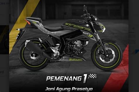 foto   pemenang modifikasi digital suzuki gsx