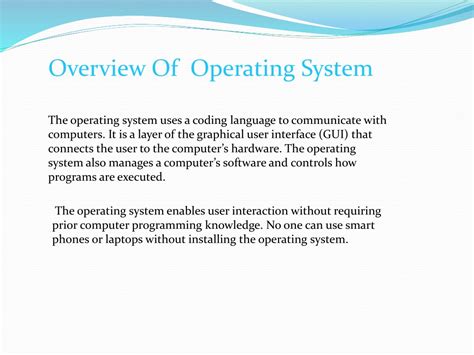 Ppt Ppt Of Features Of Operating System Powerpoint Presentation Free