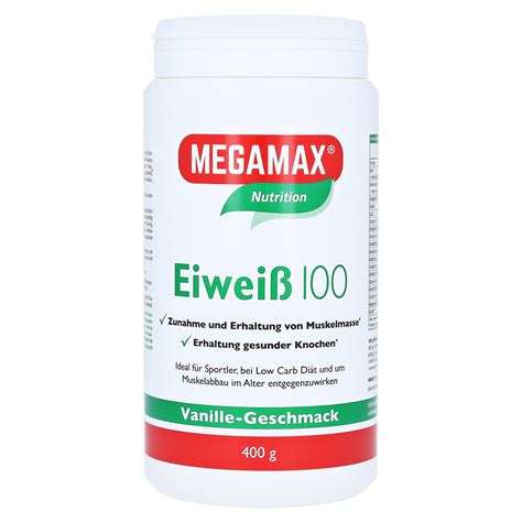 Eiweiss Vanille Megamax Pulver Gramm Medpex