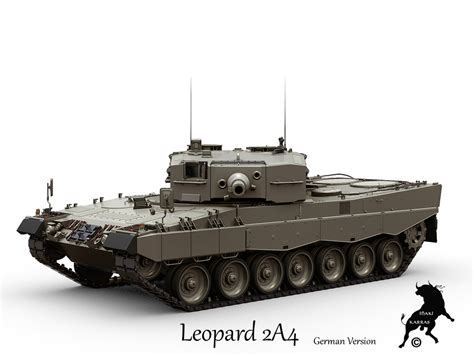 leopard 2a4 tank 3d max