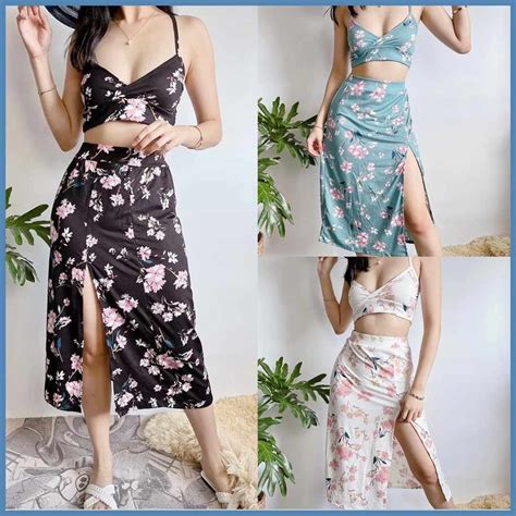SEXY PN SUMMER P HOT Fj TERNO Kw Slit BN Skirt EA Top Zk PANG S