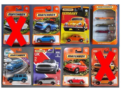Hot Wheels Matchbox Volswagen Beetle Convertible Mini Countryman Stars Of Germany