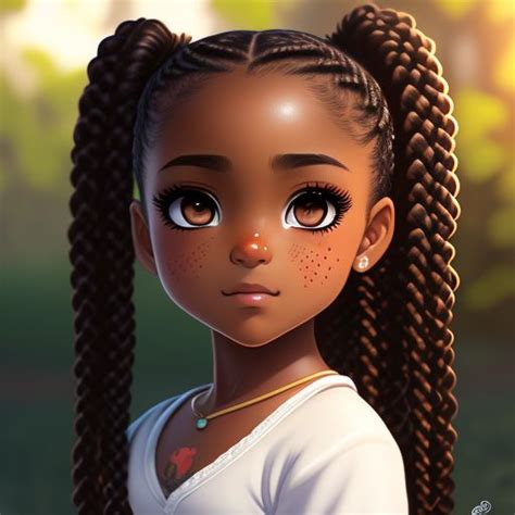 Sketches Anime Girl With Braids