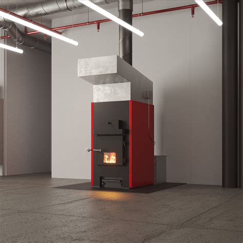 US Stove Company Hot Blast Hot Blast Wood Furnace Heat Output 180000 Btu Hour Model HB1520