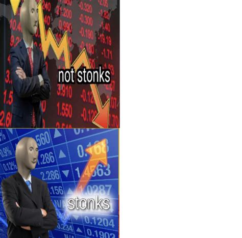 Stonks Not Stonks Blank Template Imgflip