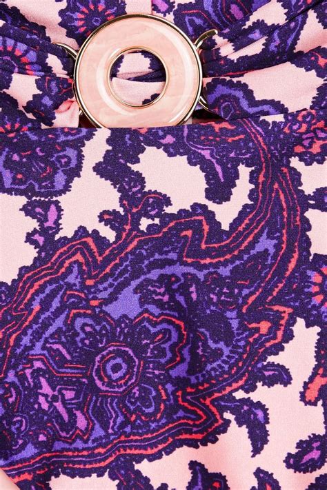 ZIMMERMANN Tiggy Embellished Paisley Print High Rise Bikini Briefs THE OUTNET