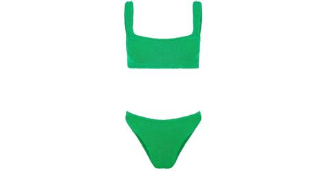 Hunza G Xandra Bikini Swimsuit In Green Lyst