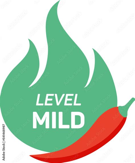 Spicy Chili Pepper Hot Fire Flame Icons Spicy Food Level Icon Mild Pepper Sauce Fire Flame