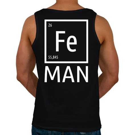 Periodic Ironman Fehér Férfi atléta Print Fashion