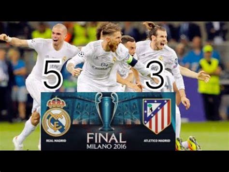 Final Real Madrid 5 Vs 3 Atletico Madrid Highlight Gol And Game