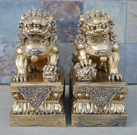 Chinese Foo Dogs Fu Dog Civilian Door Gods