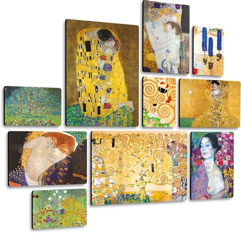 Giallobus Set 10 Quadri Multi Pannello Gustav Klimt Klimt 1