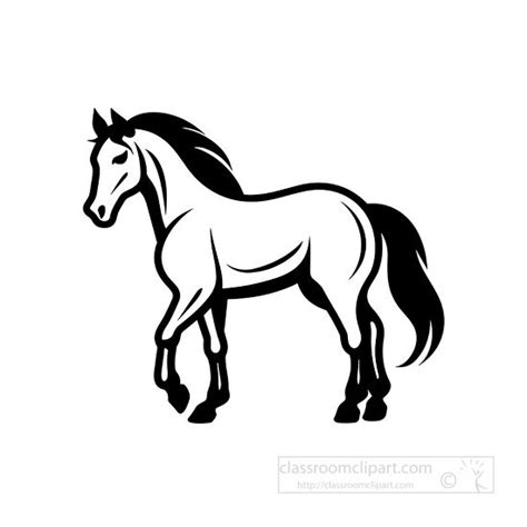 Horse Outline Clip Art