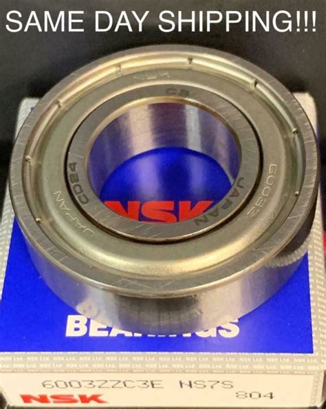 6003 ZZ NSK Deep Groove Radial Ball Bearing 17x35x10mm - Rodavictoria USA