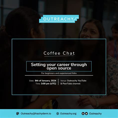 Join our open source chat in less than an hour! | Outreachy posted on ... 