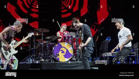 Red Hot Chili Peppers Perform On The Getaway World Tour At The Air Canada Centre In Toronto