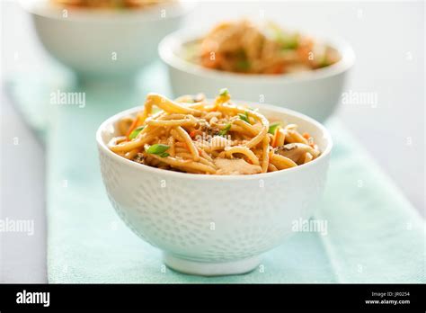 Asian Salad with peanut sauce Stock Photo - Alamy