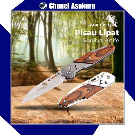 Jual Pisau Lipat Berburu Survival Knife EDC 200mm 57HRC | Shopee Indonesia