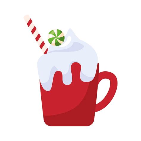 Free Vector Christmas Dessert Hot Cocoa