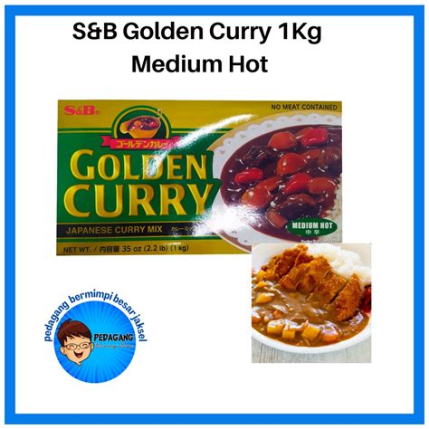 Jual S B Golden Curry Kg Medium Hot Kari Blok Kari Jepang Shopee Indonesia
