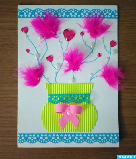 Мастер-класс «Открытка для любимой бабушки» (8 фото). Воспитателям ...