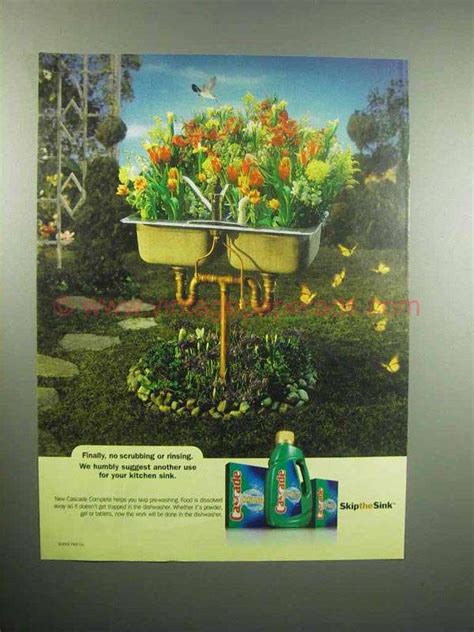 2000 Cascade Dishwasher Detergent Ad No Scrubbing