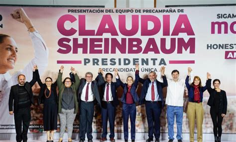 Sheinbaum presenta a su equipo de precampaña rumbo a 2024