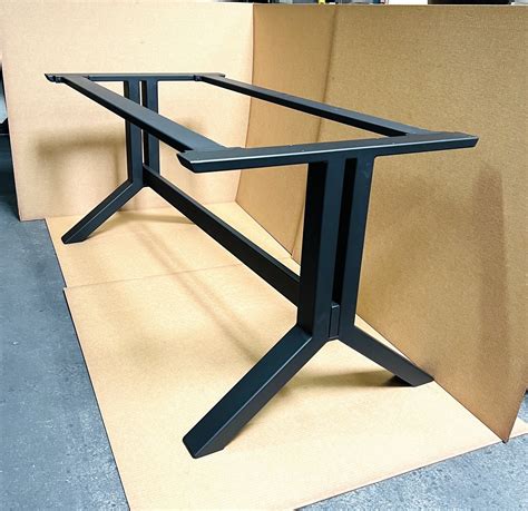 modern steel base design steel table legs  cross braces etsy artofit