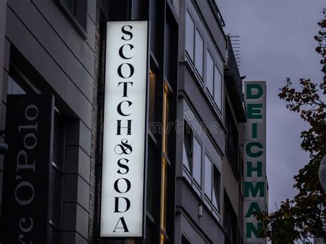 COLOGNE, GERMANY - NOVEMBER 6, 2022: Scotch and Soda Logo on Their Main ...