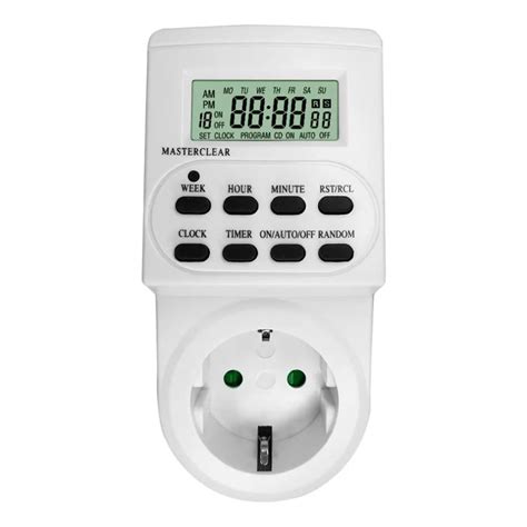 TGE 2A UK EU Plug Mini 24 Hours Mechanical Electrical Plug Program ...