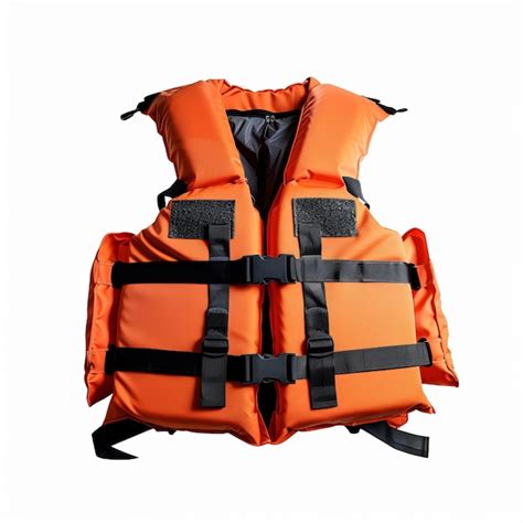 Magnificent Life Jackets Isolated On White Background Premium Ai