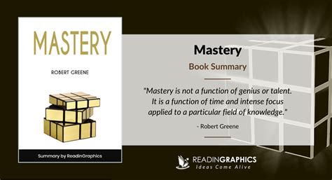 Book Summary - Mastery (Robert Greene) - Readingraphics