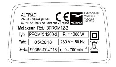 Charbons I Malaxeur Promix W Et W I Altrad