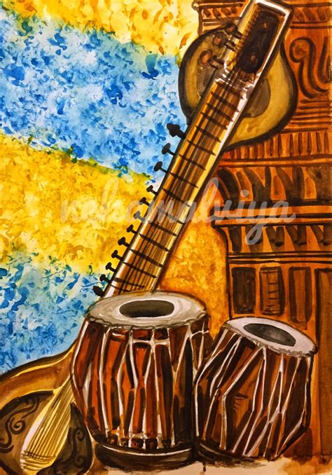 Musical Instruments Painting